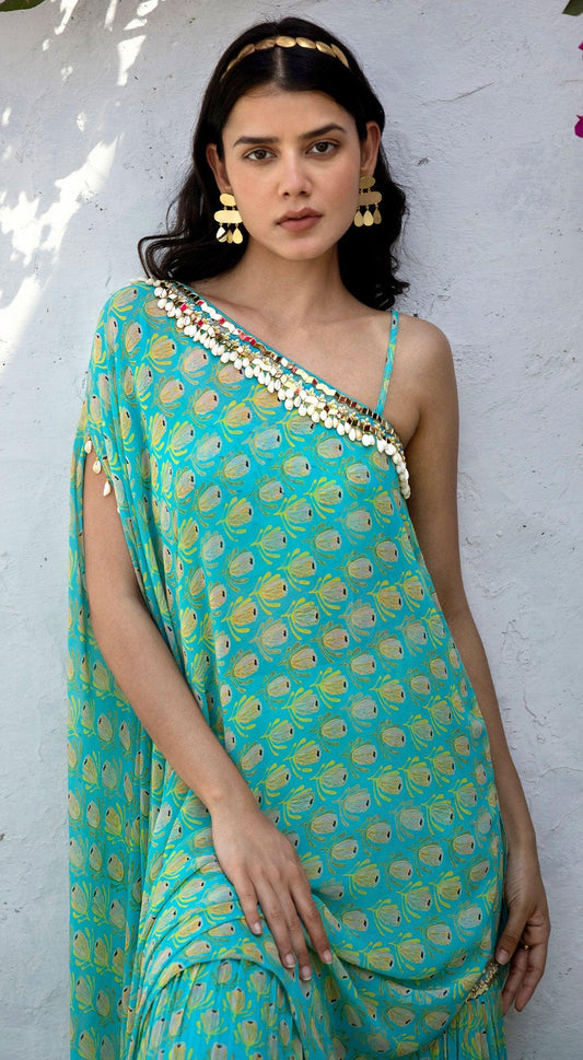 SHARARA SET WITH COVERUP