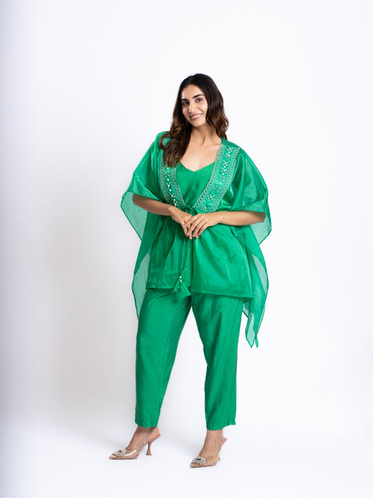 ORGANZA GREEN CO-ORDINATE SET